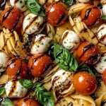 Caprese Pasta Salad with Balsamic Glaze