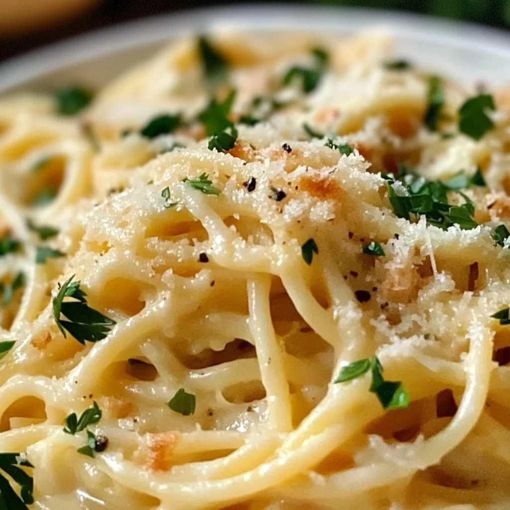 Cheesy Garlic Parmesan Spaghetti