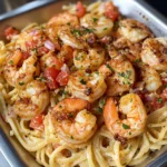 Copycat Cheesecake Factory Shrimp Scampi Linguine