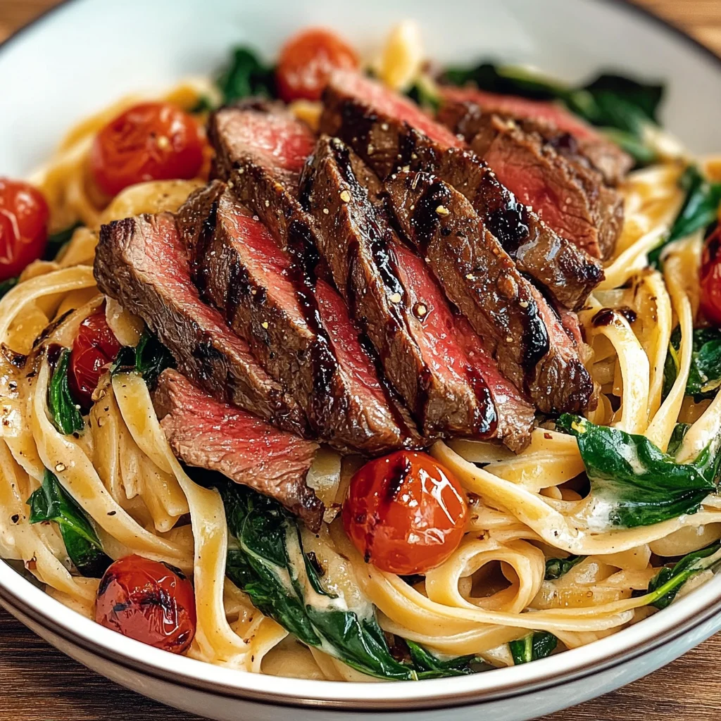 Creamy Steak Fettuccine