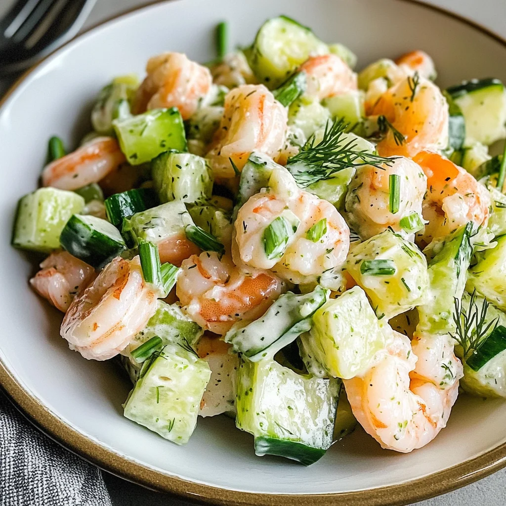 Cucumber Shrimp Salad