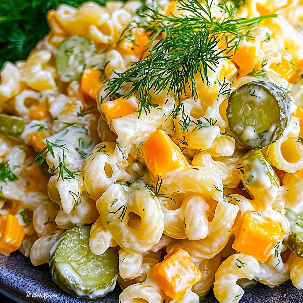 Dill Pickle Pasta Salad