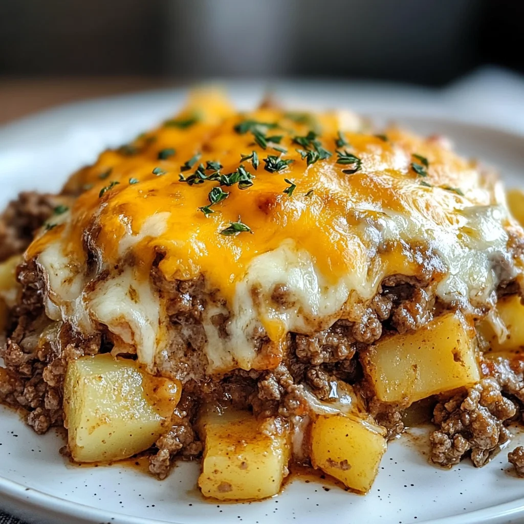 Ground Beef and Potatoes Casserole