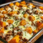 Ground Turkey Sweet Potato Bake