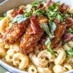 Honey Pepper Chicken Mac and Cheese