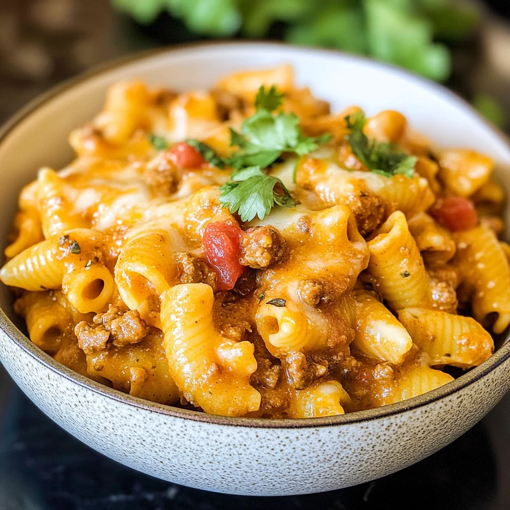 Instant Pot Cheesy Taco Pasta