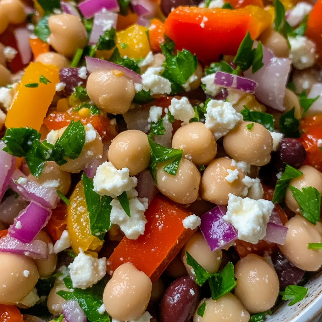 Mediterranean Dense Bean Salad (Viral TikTok Recipe)