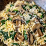Mushroom Orzo