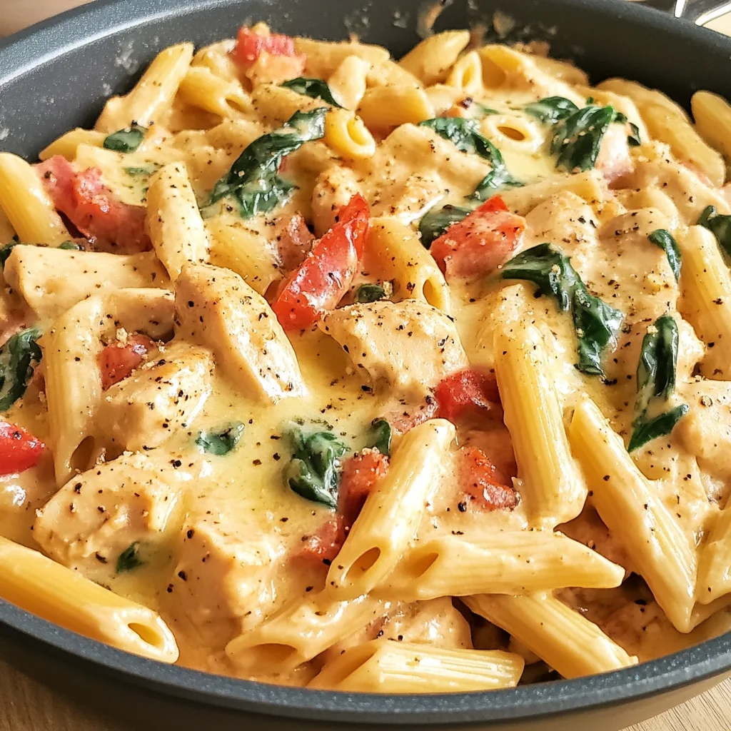 One Pot Creamy Chicken Pasta