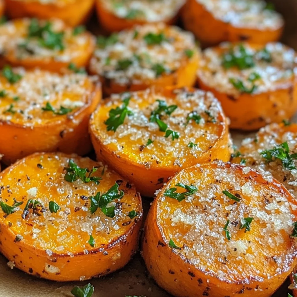 Parmesan Herb Sweet Potato Medallions Recipe