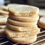 Simple Sourdough Shortbread Cookies