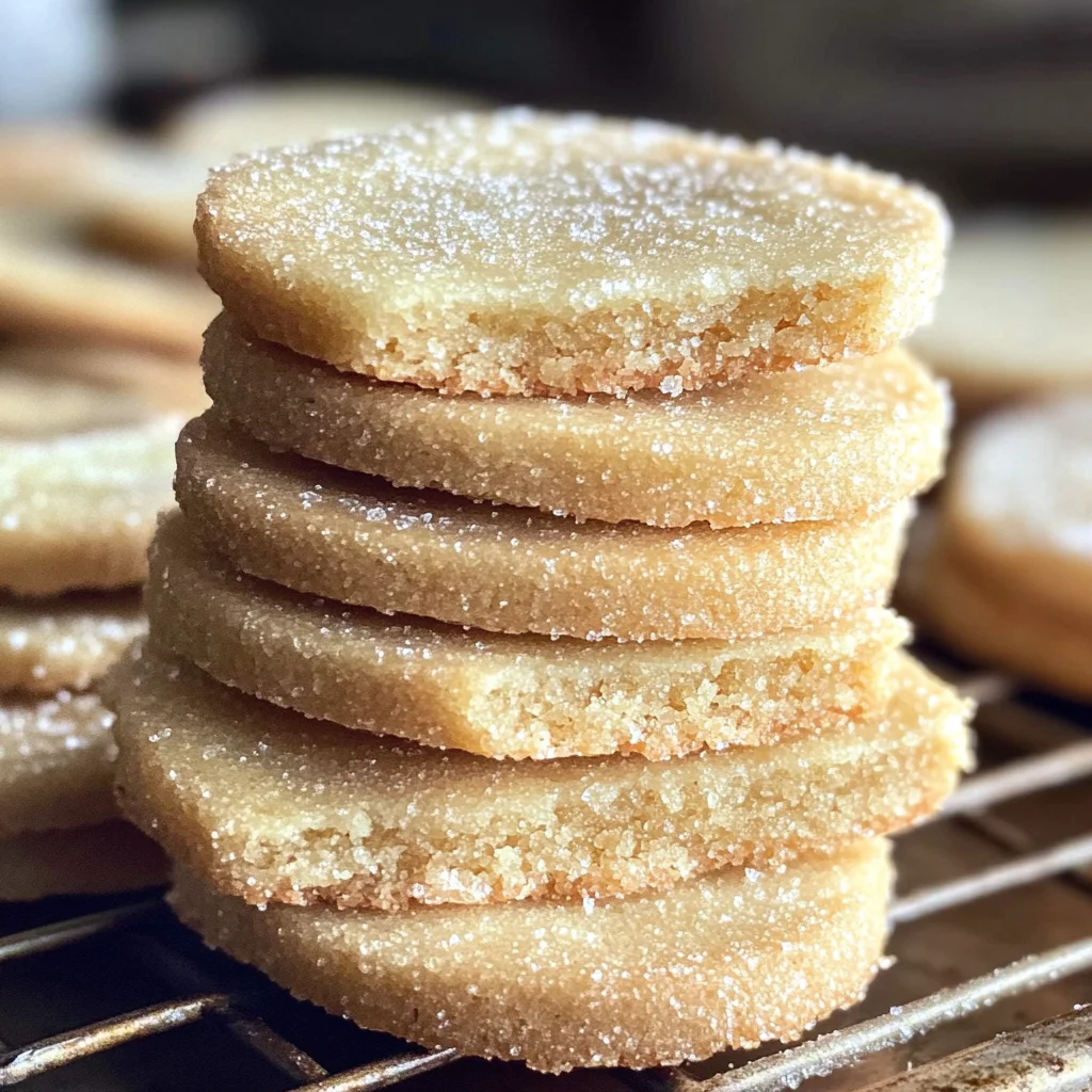 Simple Sourdough Shortbread Cookies
