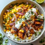 Street Corn Chicken Rice Bowl