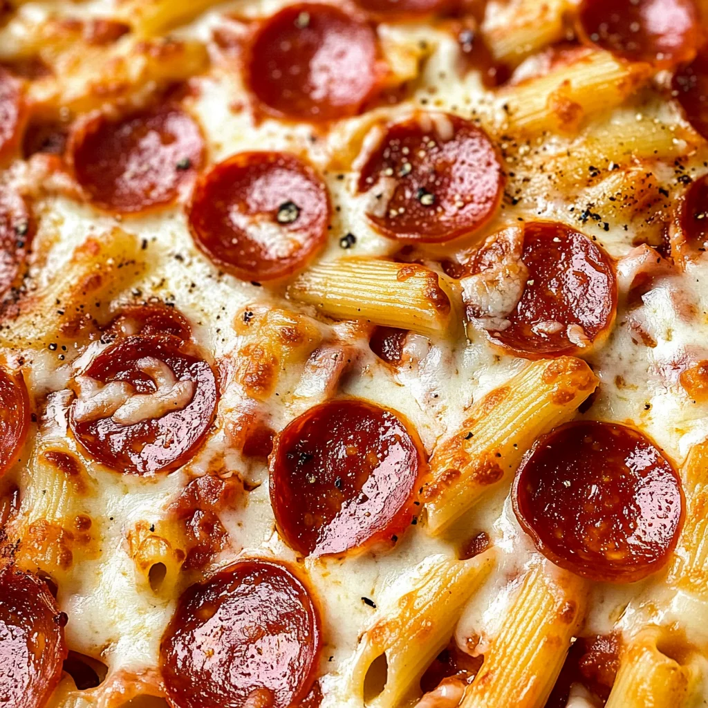 Super Easy Pizza Pasta Bake