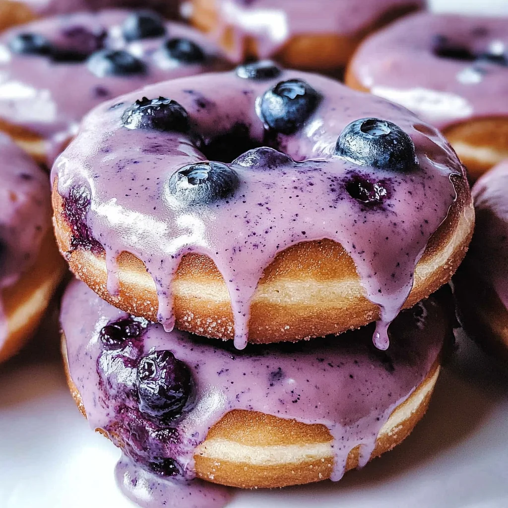 Blueberry Cake Donuts