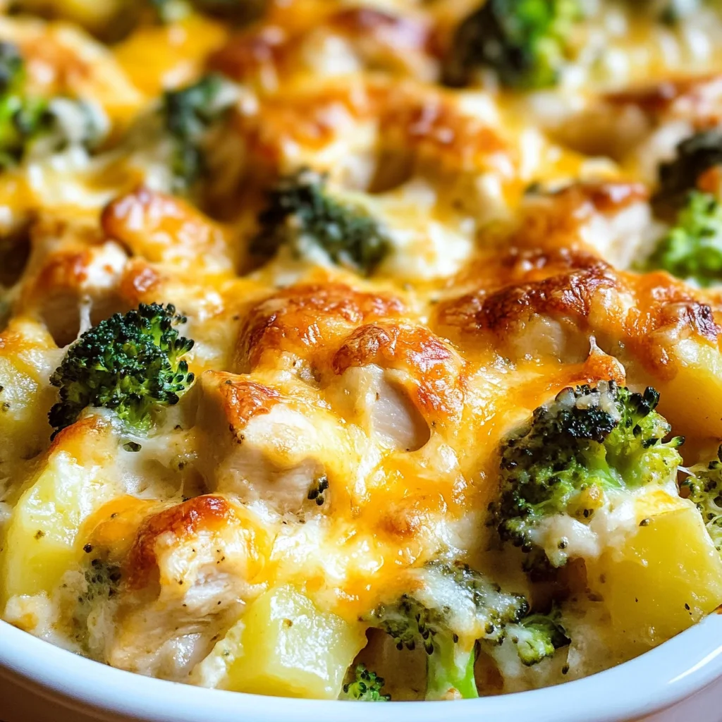 Chicken Broccoli Potato Casserole