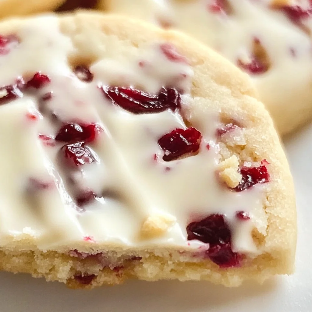 Cranberry Shortbread Cookies
