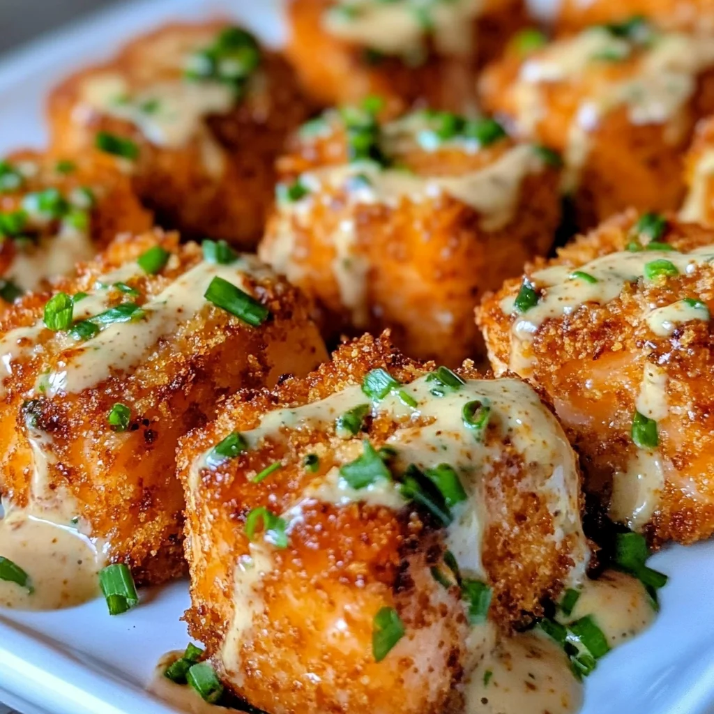Crispy Bang Bang Salmon Bites