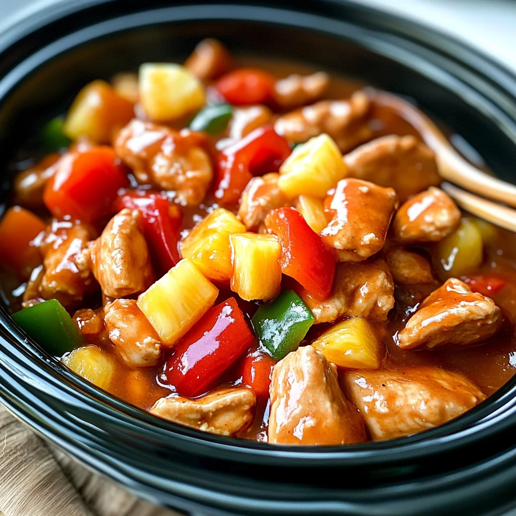 Crockpot Sweet and Sour Chicken