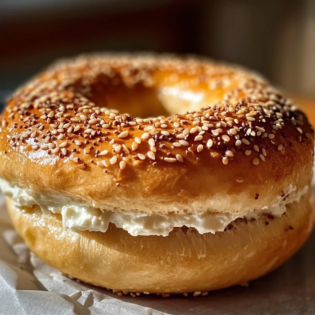 Fluffy Cottage Cheese Almond Flour Bagel
