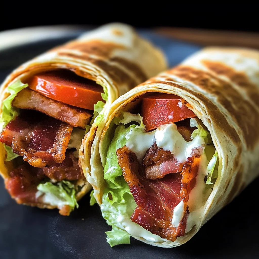Gourmet BLT Wraps with Secret Sauce