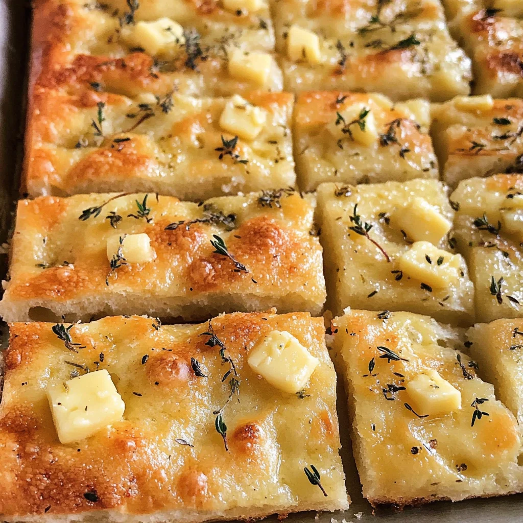 Gruyère & Thyme Italian Focaccia