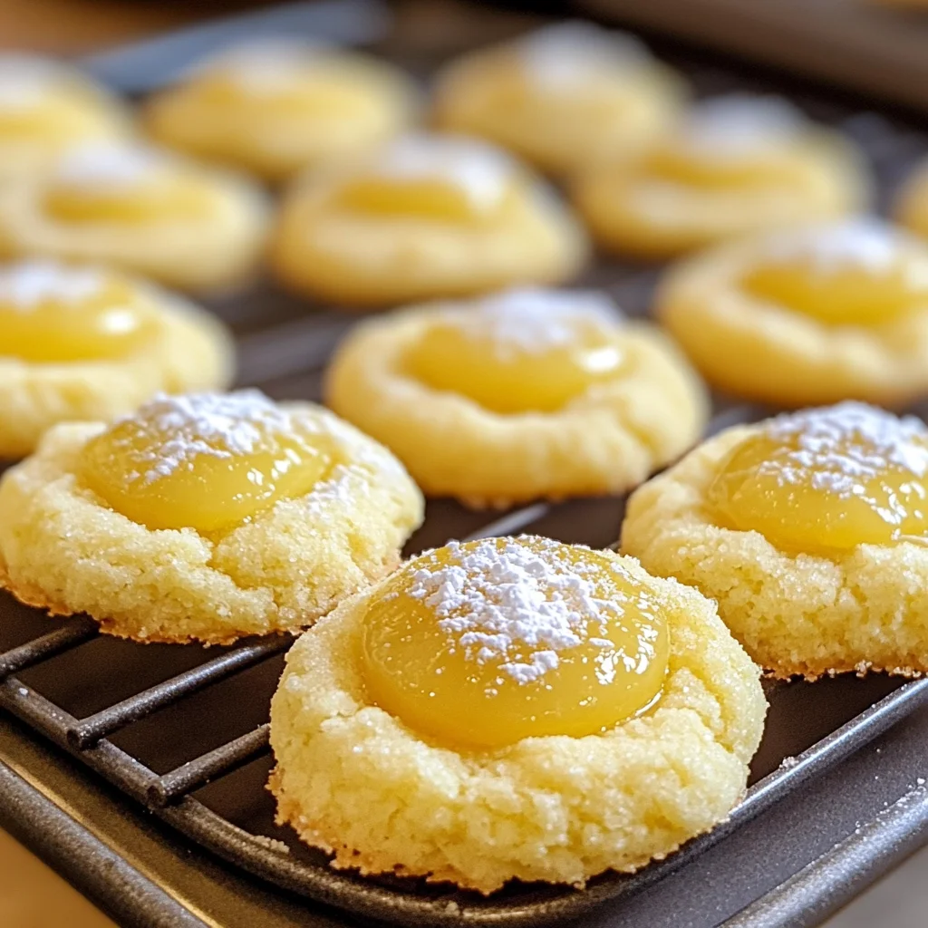 Lemon Thumbprint Cookies Recipe