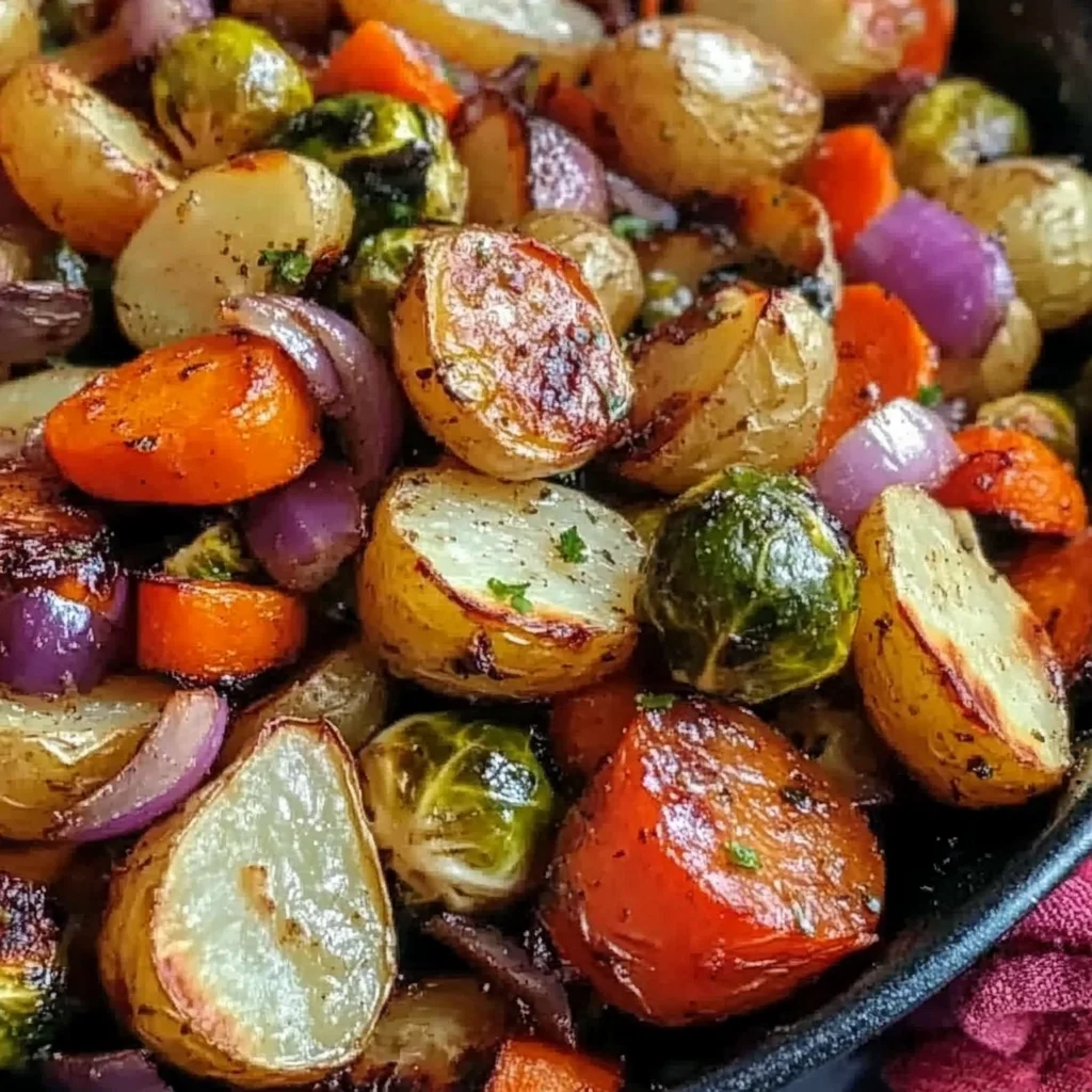 Maple Dijon Roasted Vegetables