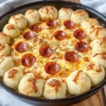 Pizza Dip with Pizza Dough Balls