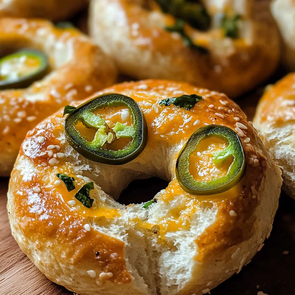 Protein Jalapeño Bagels with Cheddar Cheese