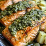 Salmon with Pesto Butter