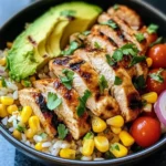 Street Corn Chicken Rice Bowl Recipe