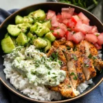 Tzatziki Chicken Bowls with Cucumber Salad