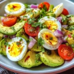 Workout Egg Avocado Salad